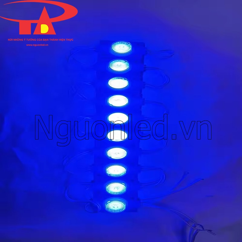 Led hắt cạnh 1 bóng màu xanh dương