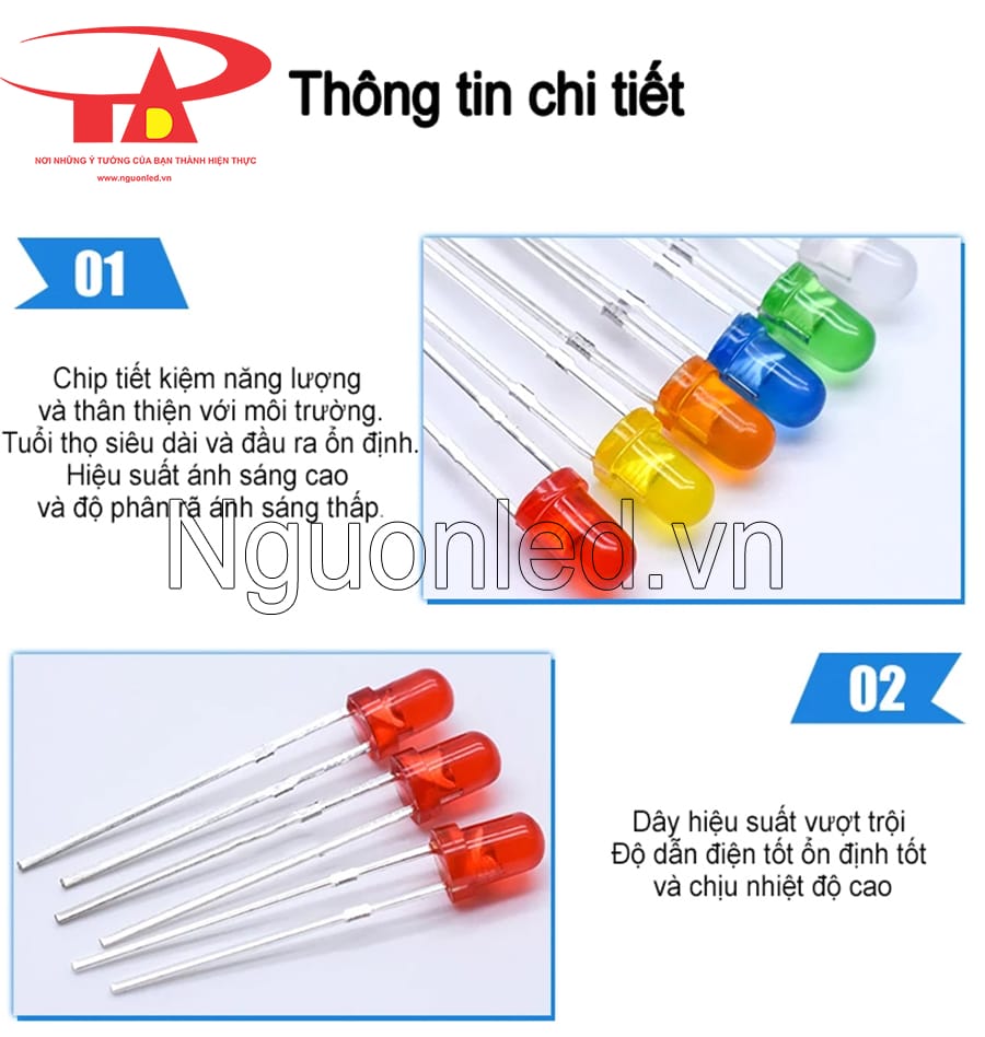 Led đơn màu đỏ chính hãng Senyang