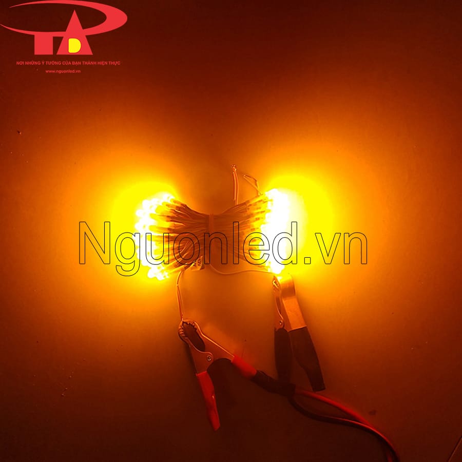 Led ruồi liền dây 5mm màu vàng