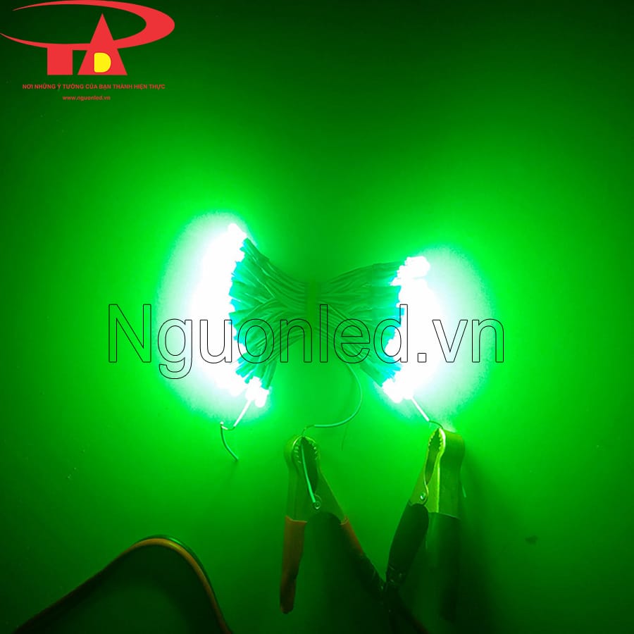 Led ruồi liền dây 5mm màu xanh lá