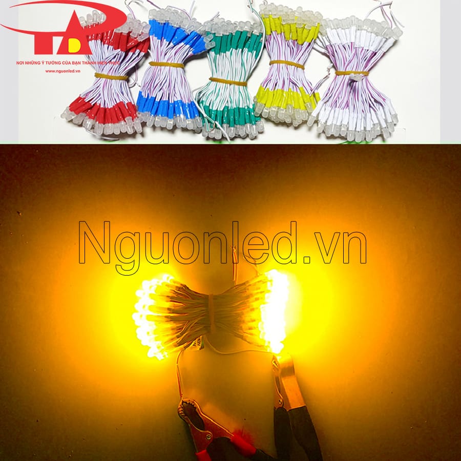 Led liền dây màu vàng 5mm