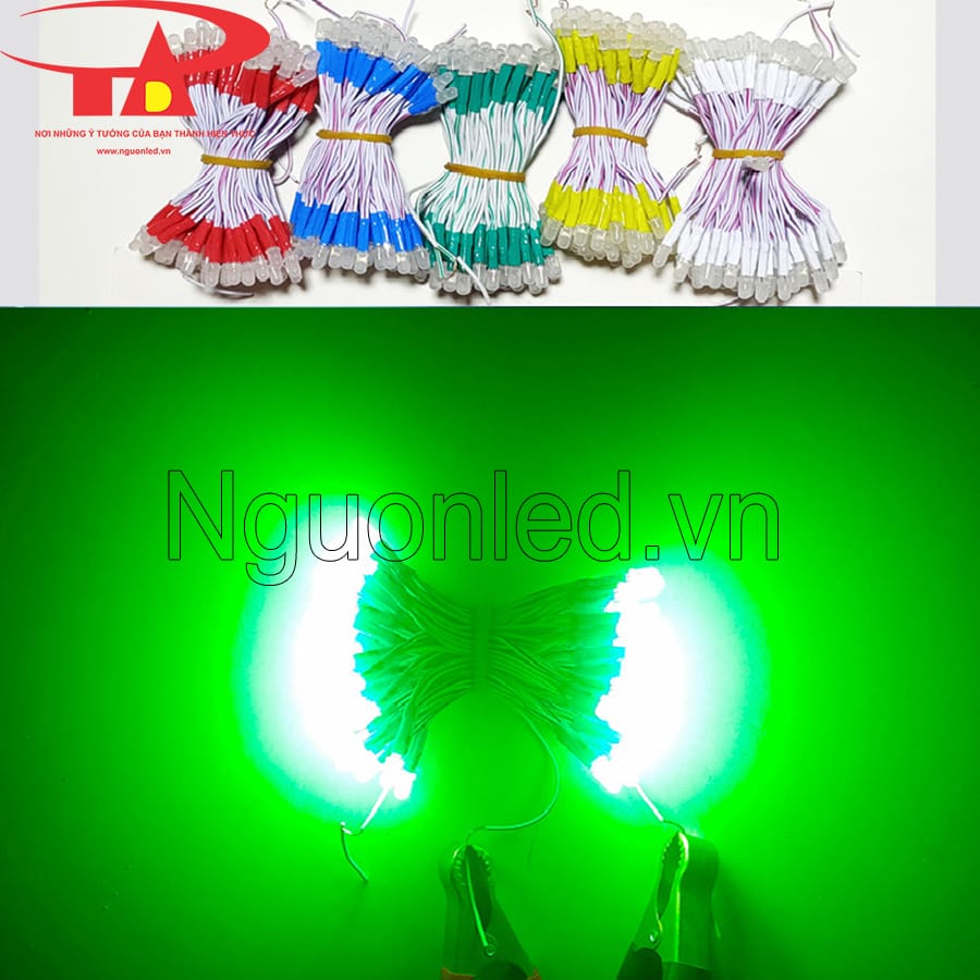 Led liền dây màu xanh lá 5mm