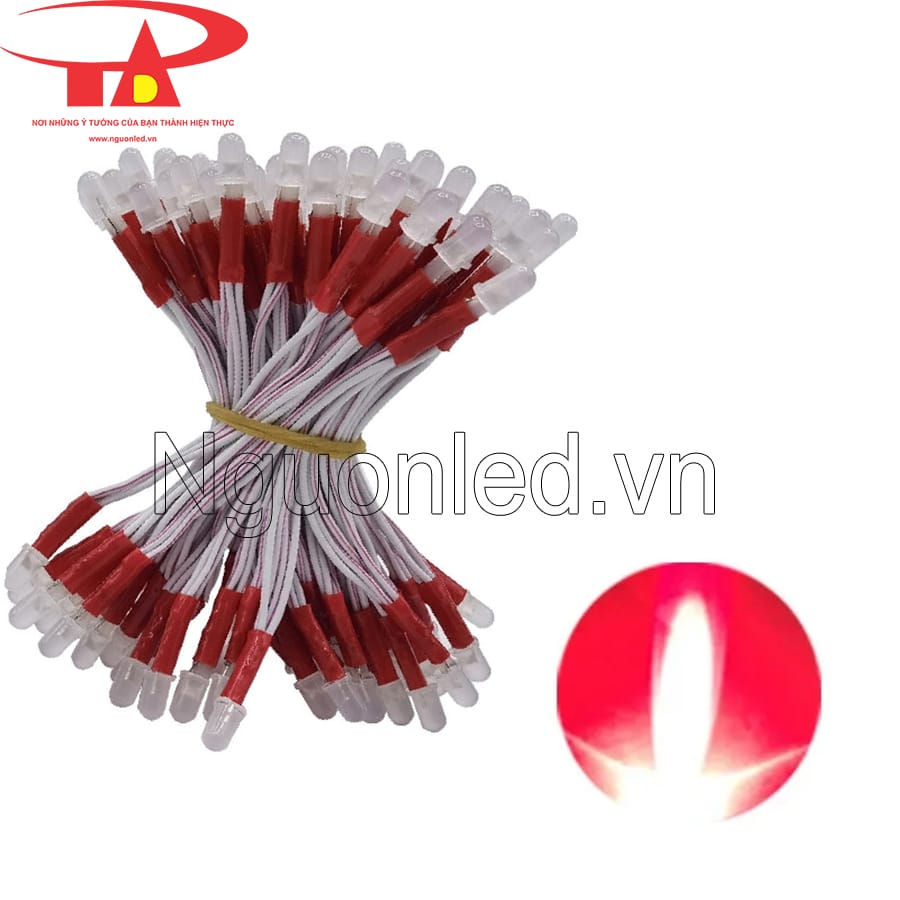 Led ruồi liền dây 5mm màu đỏ