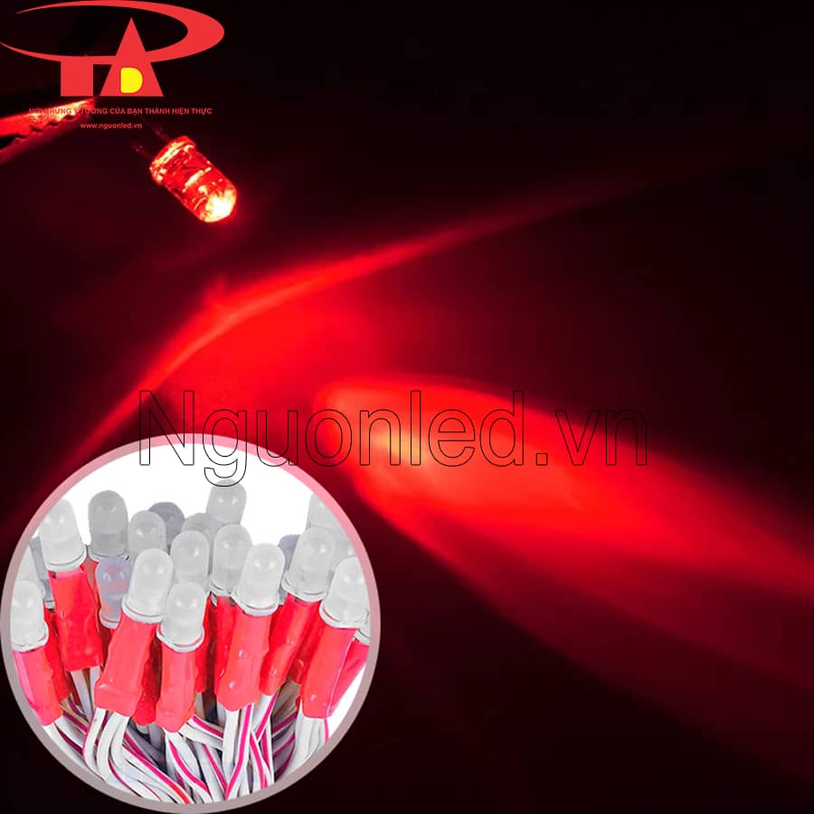 Led ruồi liền dây 5mm senyang màu đỏ