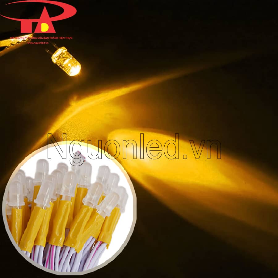 Led ruồi liền dây 5mm senyang màu vàng