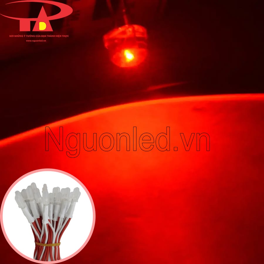 Led ruồi liền dây 5v màu đỏ