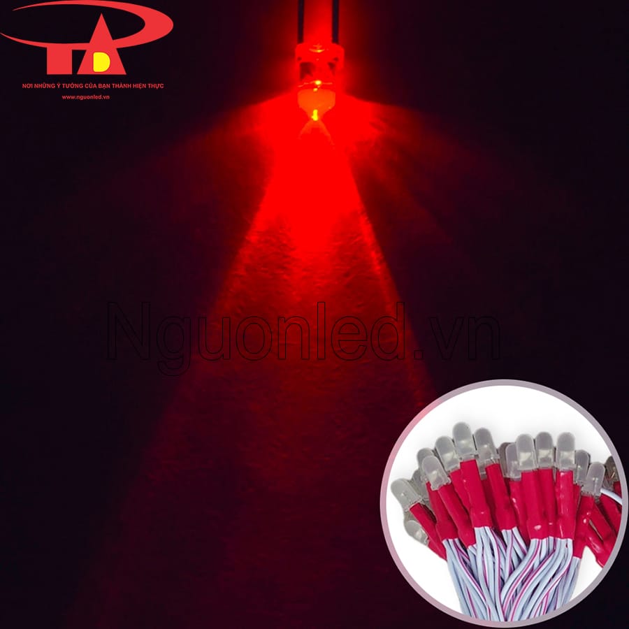 Led liền dây 5mm senyang màu đỏ