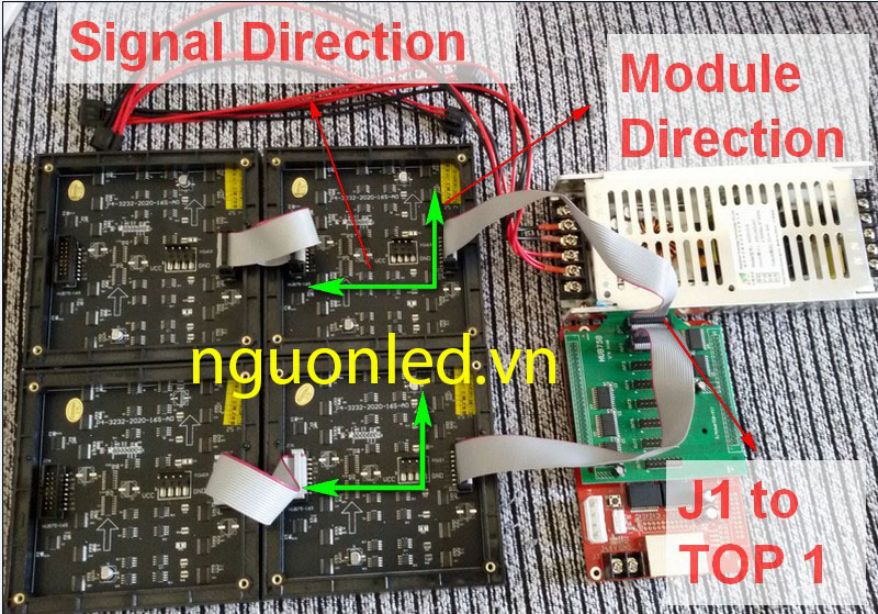 Module P10 ngoài trời màu đỏ loại tốt, giá rẻ mua tại nguonled.vn