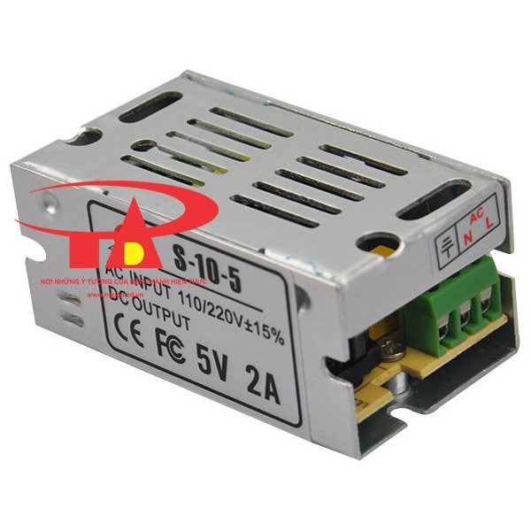 Nguồn 5V 2A loại tốt, giá rẻ, chất lượng, đủ Ampe, BH 1 năm