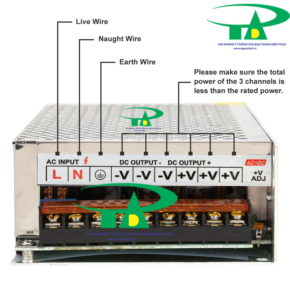 Nguồn tổ ong 12V 30A loại tốt, giá rẻ, BH 1 năm